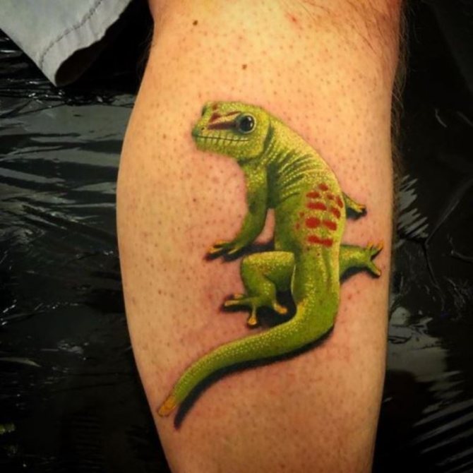 croquis de tatouage lézard