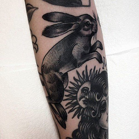 Tatouage du lièvre