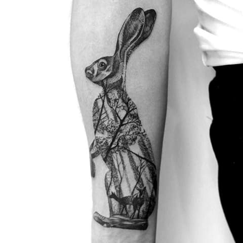 Tatouage du lièvre