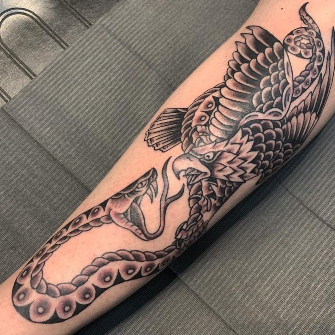 tatouage de serpent