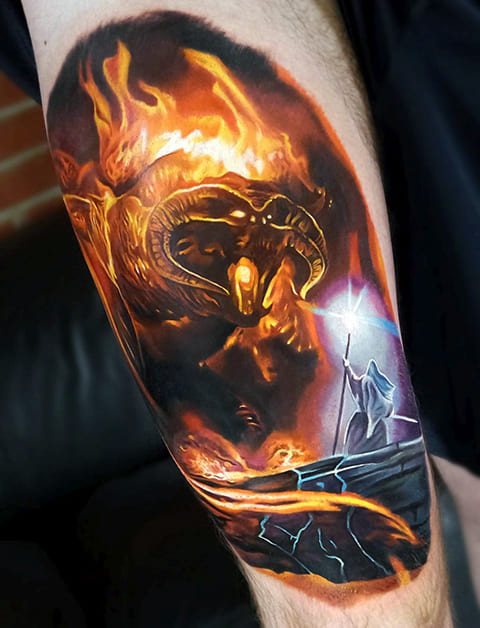 Tatouage du signe du feu