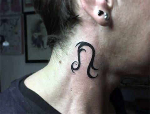 Tatouage du signe du zodiaque Lion