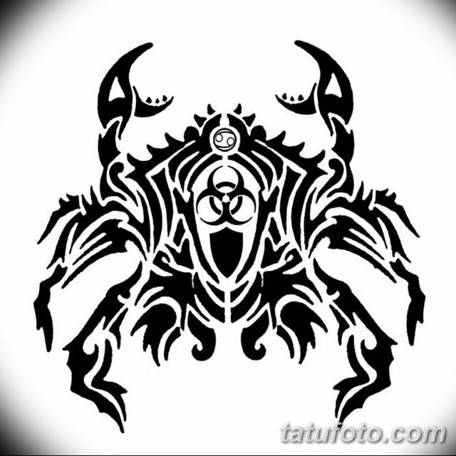 Tatouage du signe astrologique du crabe pour les hommes : collection de designs, photos