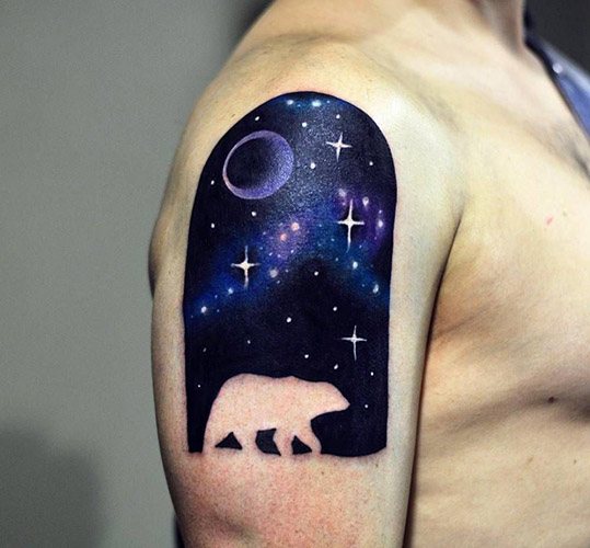Tatouage de ciel étoilé. Signification
