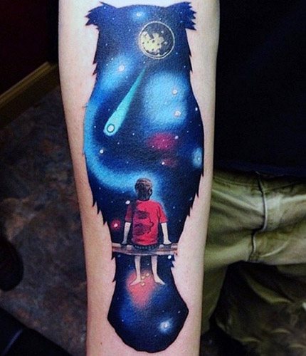 Tatouage de ciel étoilé. Signification