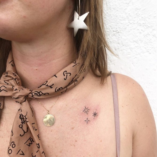 étoiles de tatouage