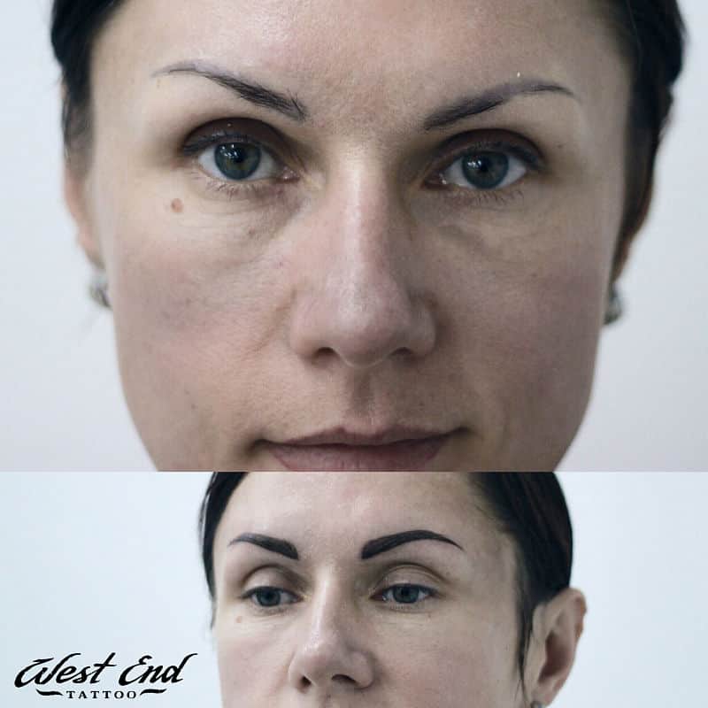 Tatouage des sourcils : photos avant et après