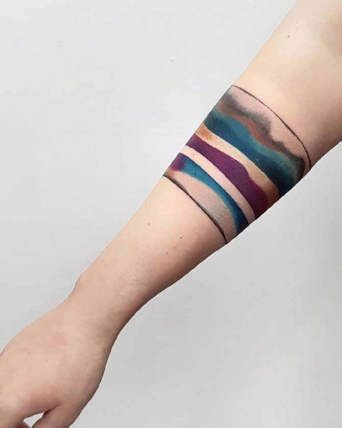 tatouage de bracelet de poignet