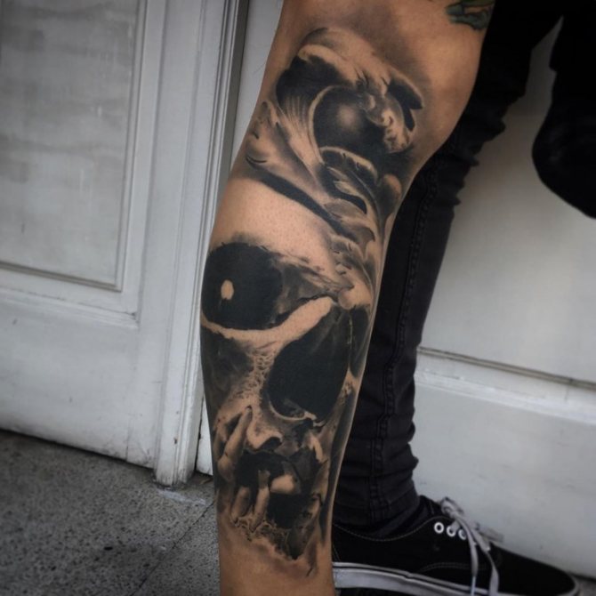 signification du tatouage du crâne