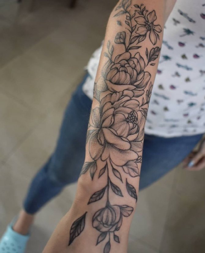 fleurs de tatouage