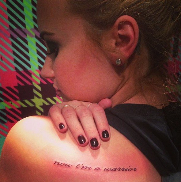 Tatouage de Demi Lovato