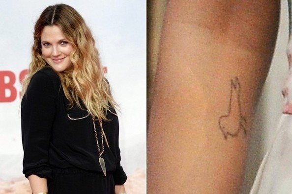 Tatouage de Drew Barrymore