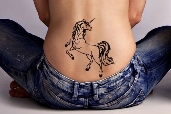 Photo du tatouage de la licorne