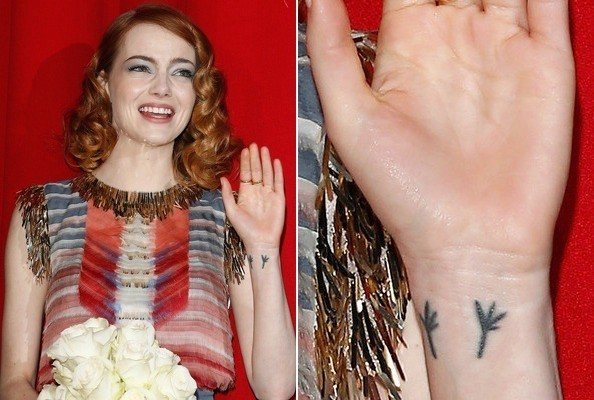 Tatouage d'Emma Stone
