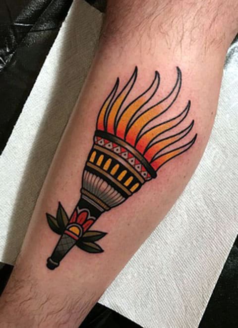 Torche de tatouage - photo