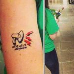 Tatouage de haut-parleur