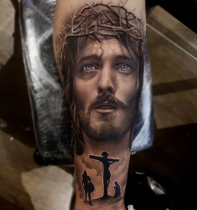tatouage de jésus