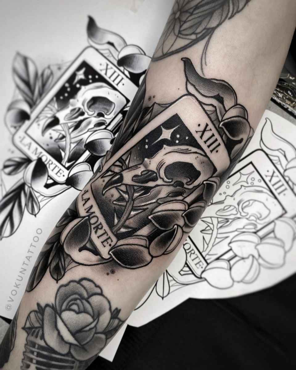 Tatouage de cartes de tarot photo_28