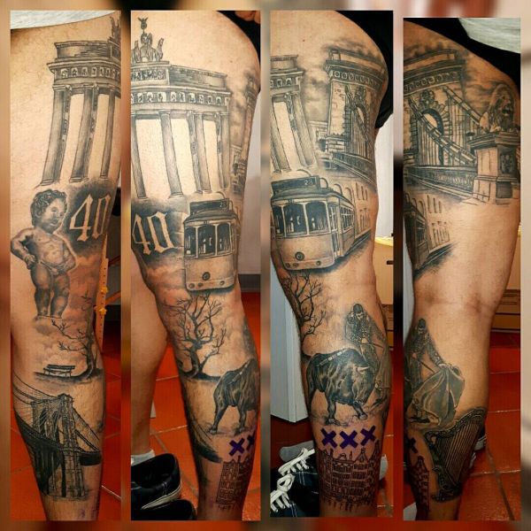 Photo de tatouage en noir