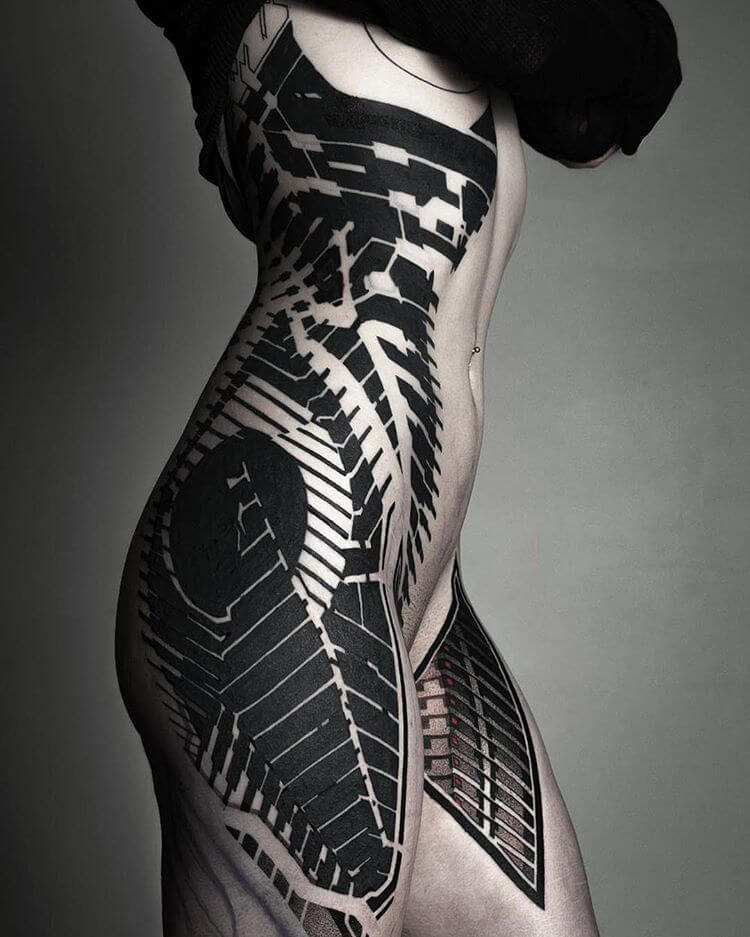 tatouage cyberpunk