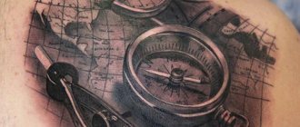 Tattoo Compass : signification chez les filles