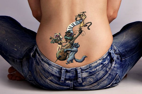 Photo de tatouage de chat