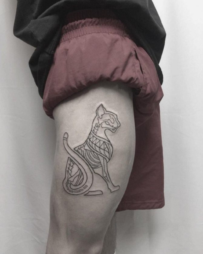 tatouage de chat