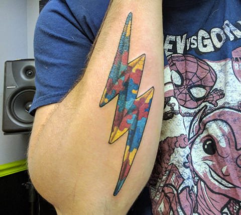 Tatouage de l'éclair