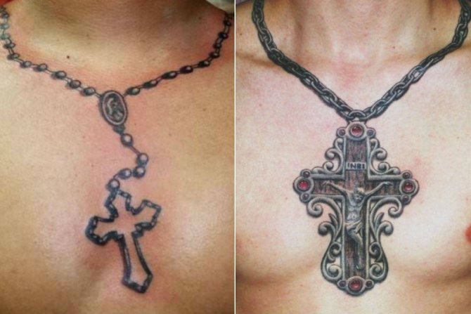 tatouage sur la poitrine