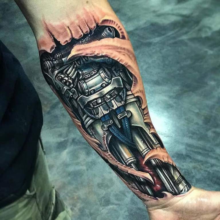 Tatouage sur l'avant-bras pour les hommes