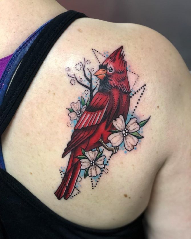 Tatouage sur le dos d'une fille