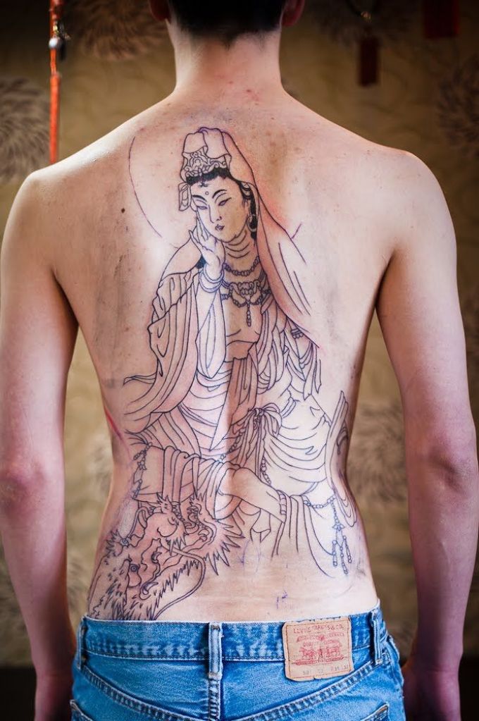 Amulette tatouage bodhisattva