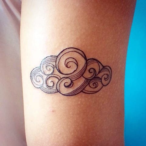 Tatouage de nuages