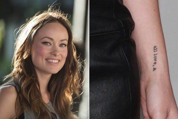 Tatouage d'Olivia Wilde