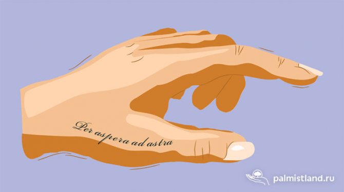 Tatouage Per aspera ad astra