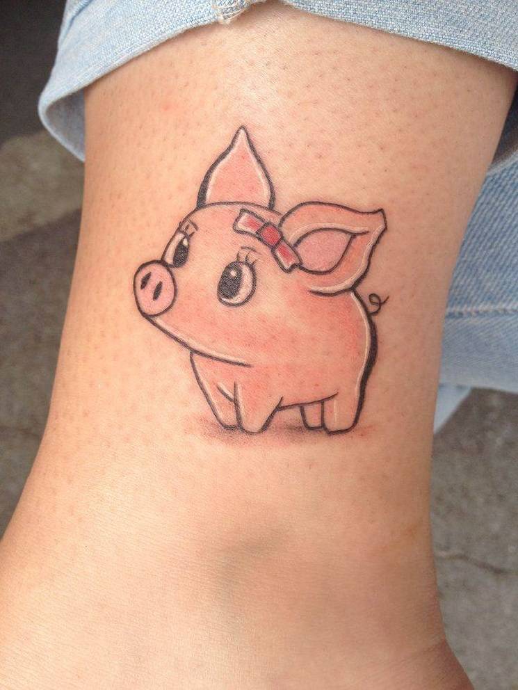 tatouage d'un cochon