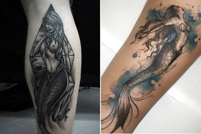 tatouage de sirène