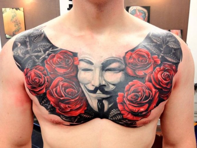 tatouage de masque