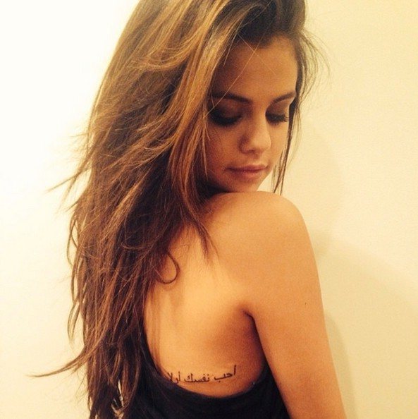 Tatouage de Selena Gomez
