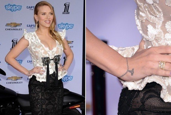 Tatouage de Scarlett Johansson
