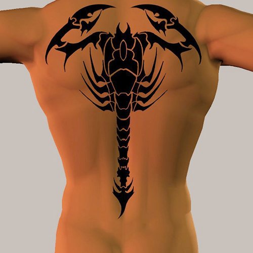 Tatouage d'un scorpion. Qu'est-ce que ça veut dire, croquis sur l'épaule, le bras, le cou, la poitrine...
