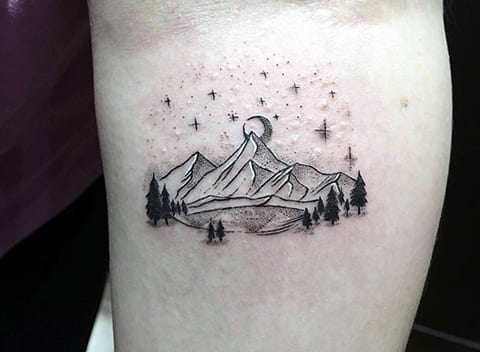 Tattoo a Dotwork style tattoo on arm