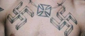 Tatouage de la svastika