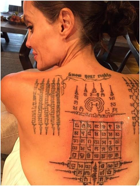 Tatouages d'Angelina Jolie