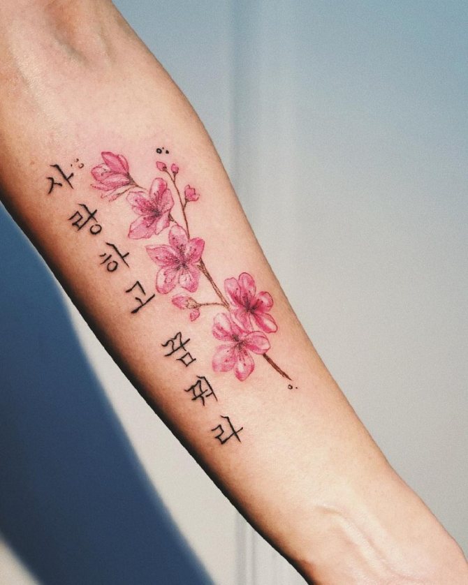 tatouages de fleurs