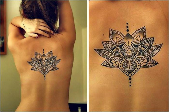 Tatouer une fleur dans le dos