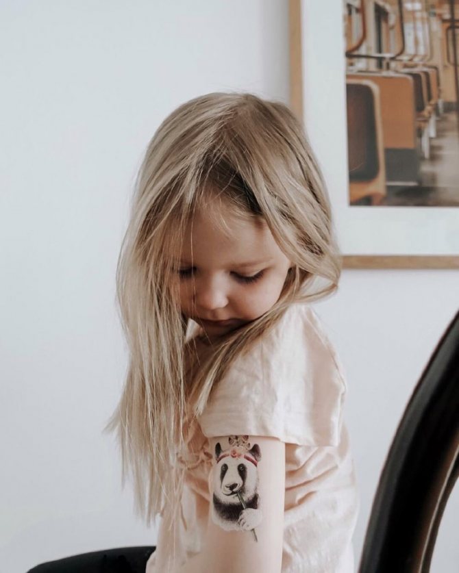 tatouages d'enfants