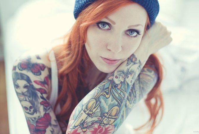 Tatouages pour filles sur le bras et leur signification. Photos, dessins, beaux, petits, inscriptions