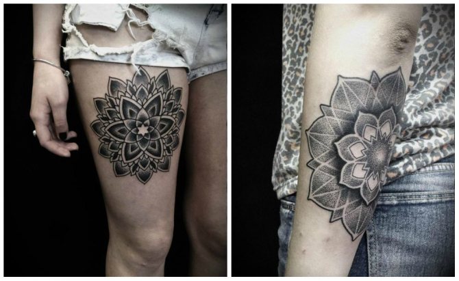 Tatouages en forme de points