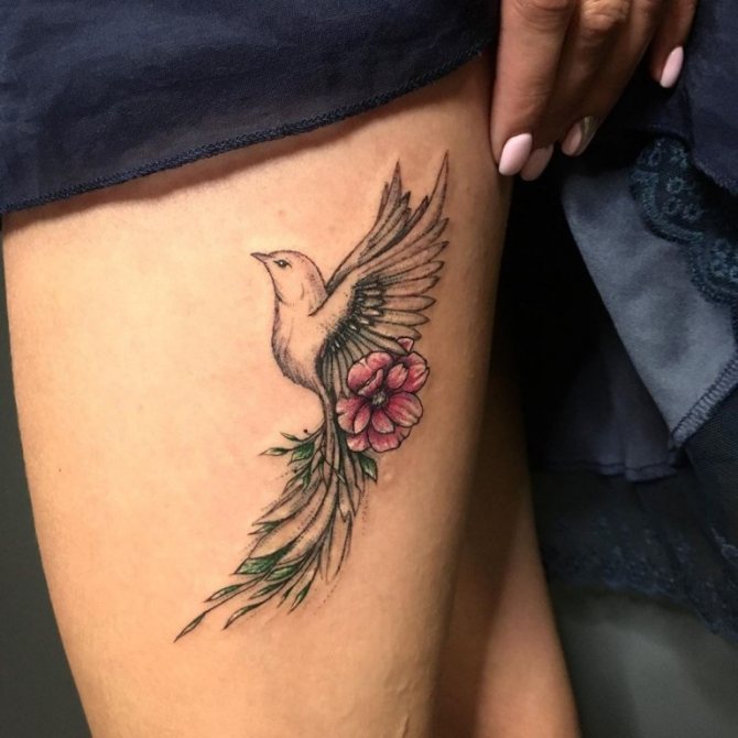 Tatouages sur la jambe